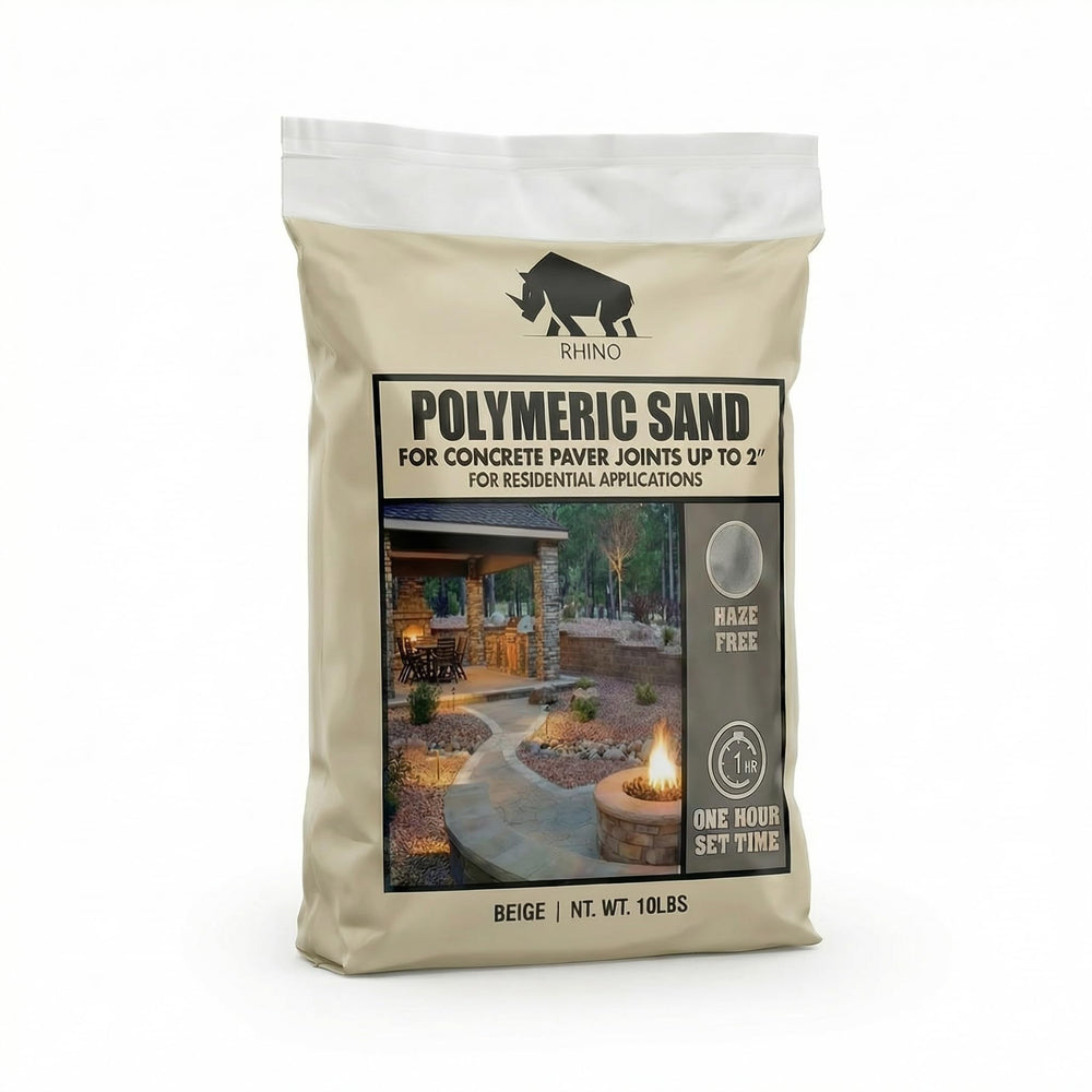 RHINO POLYMERIC SAND beige front packaging showing product name and weight