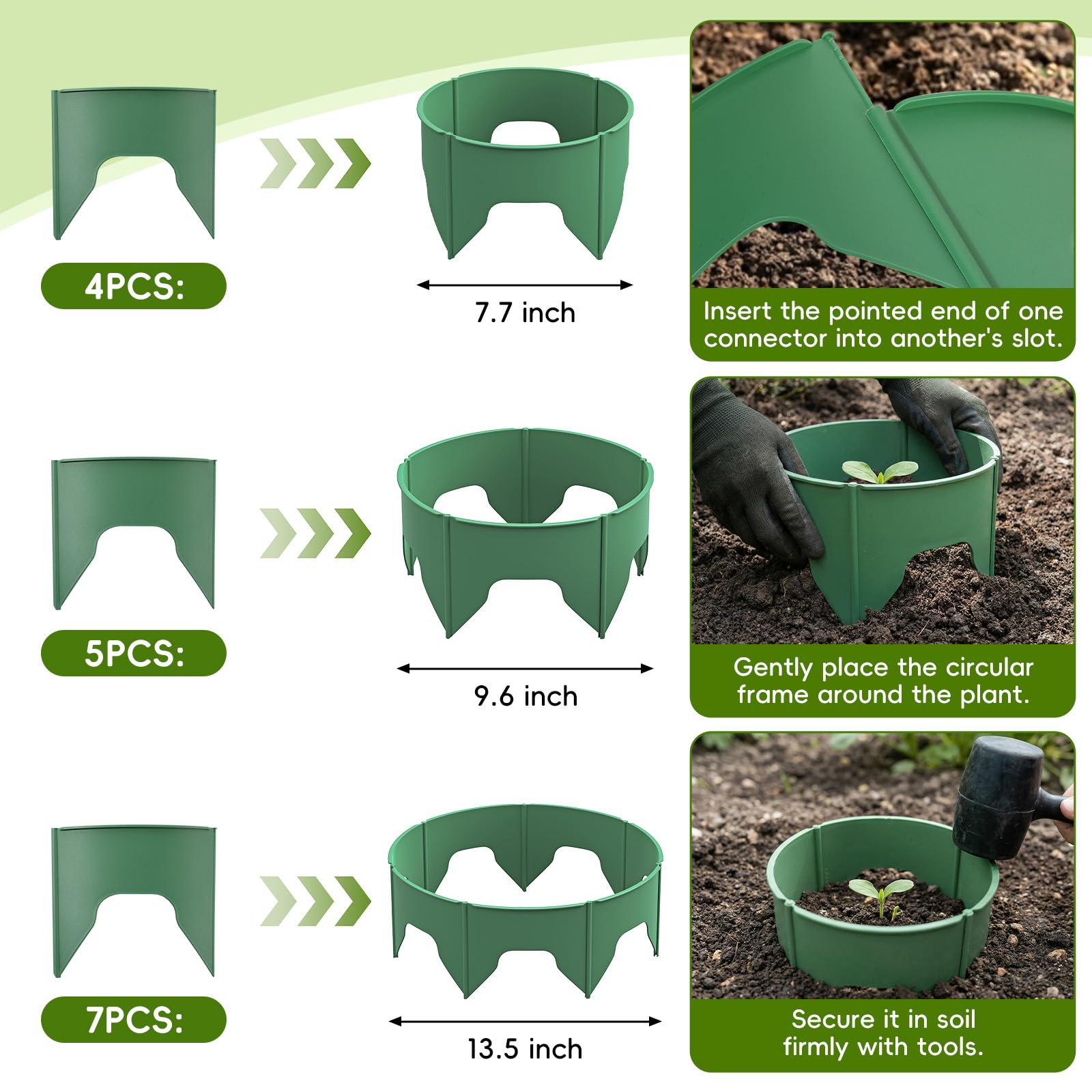 Rhino Valley ring around garden bed retaining water at roots for healthier plants