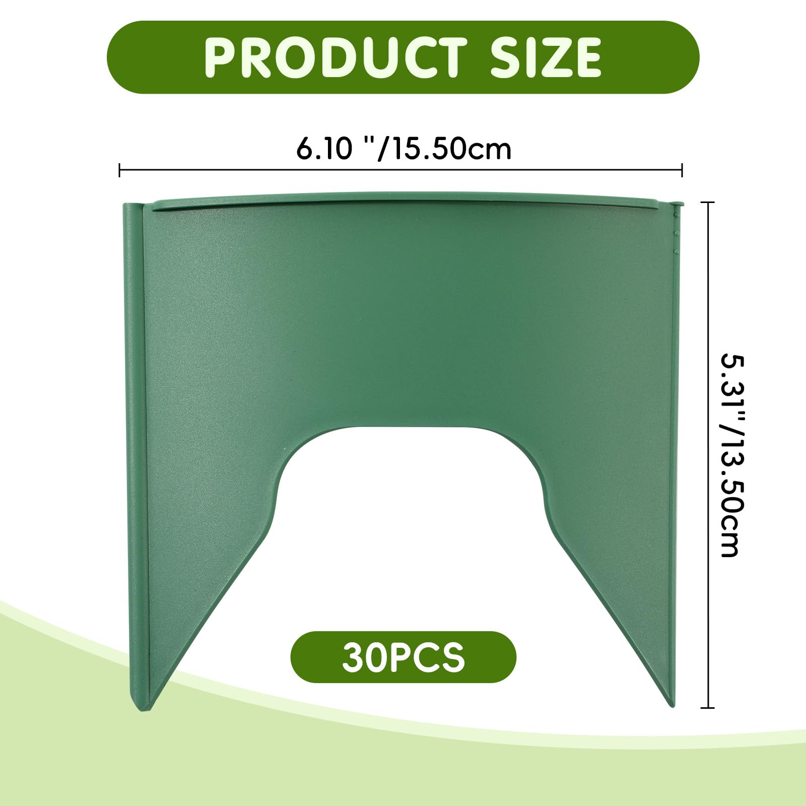 Rhino Valley pointed bottom detail for easy soil insertion and stable placement