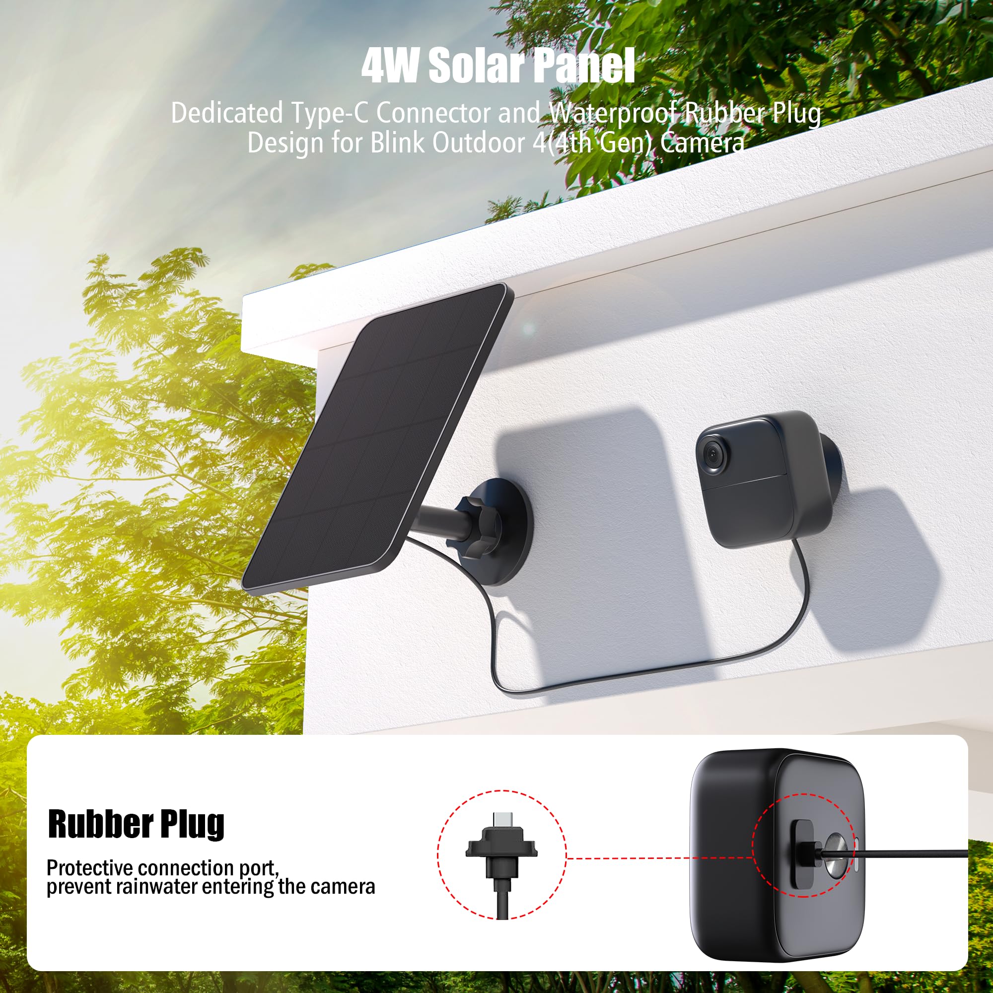 Rhorawill mounted panel on 360° bracket angled to sun showing flexible positioning benefit