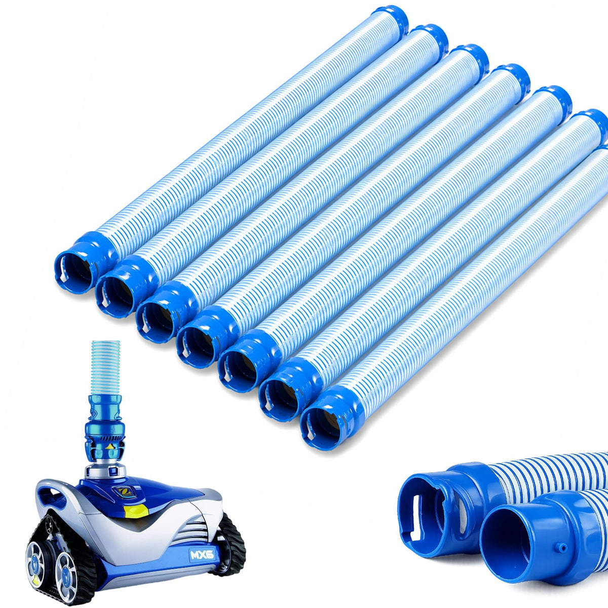 RHRTTUE front packaging showing seven 39 inch hoses and clear kit contents benefit quick replacement