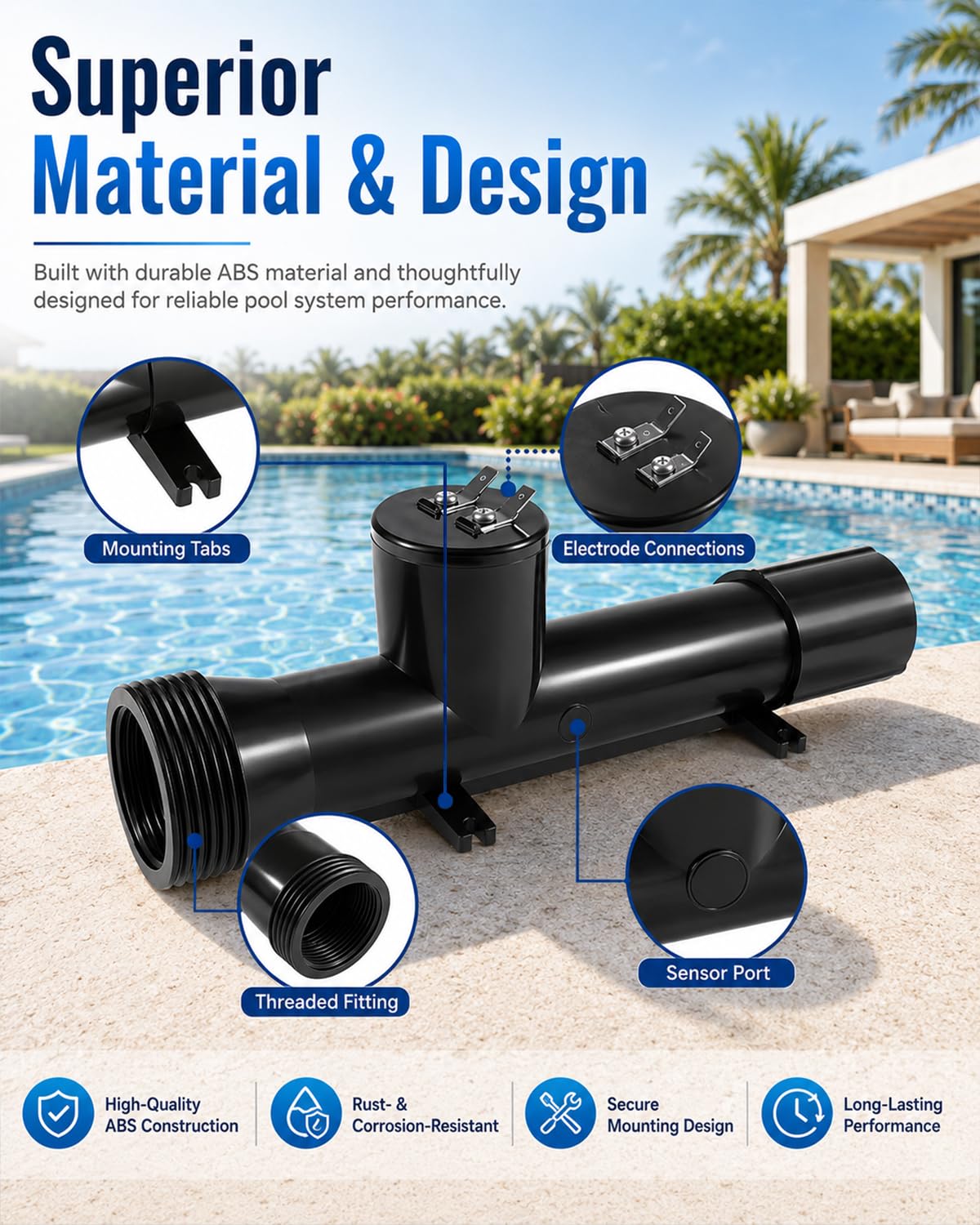 RHUTQP material detail highlighting corrosion-resistant construction benefit
