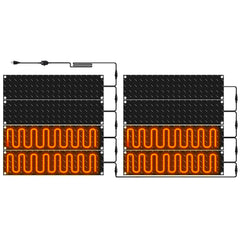 Riakrum front view of 8-pack mats showing coverage and portability benefit