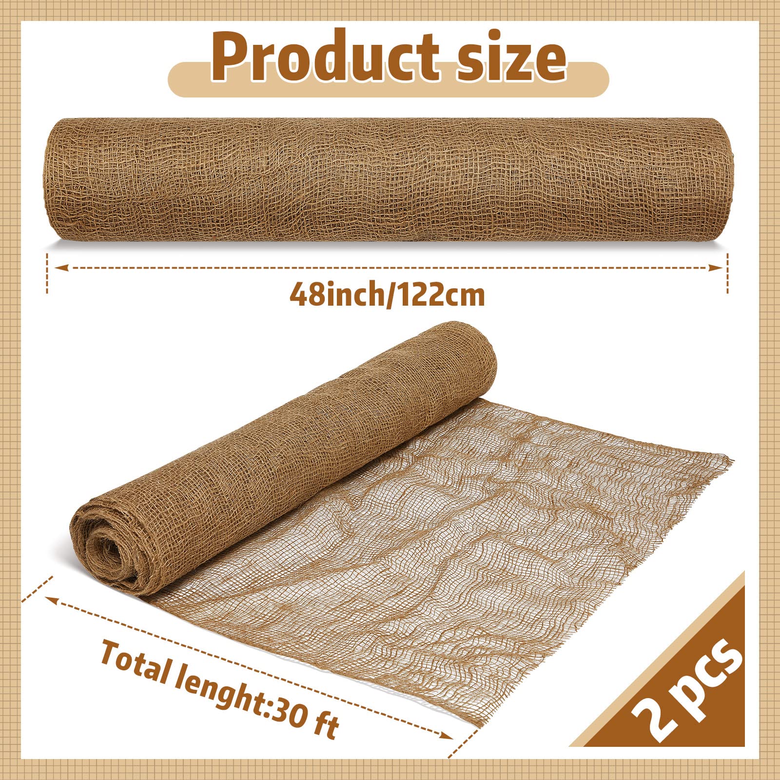 Riakrum jute weave closeup highlighting breathable mesh and erosion control