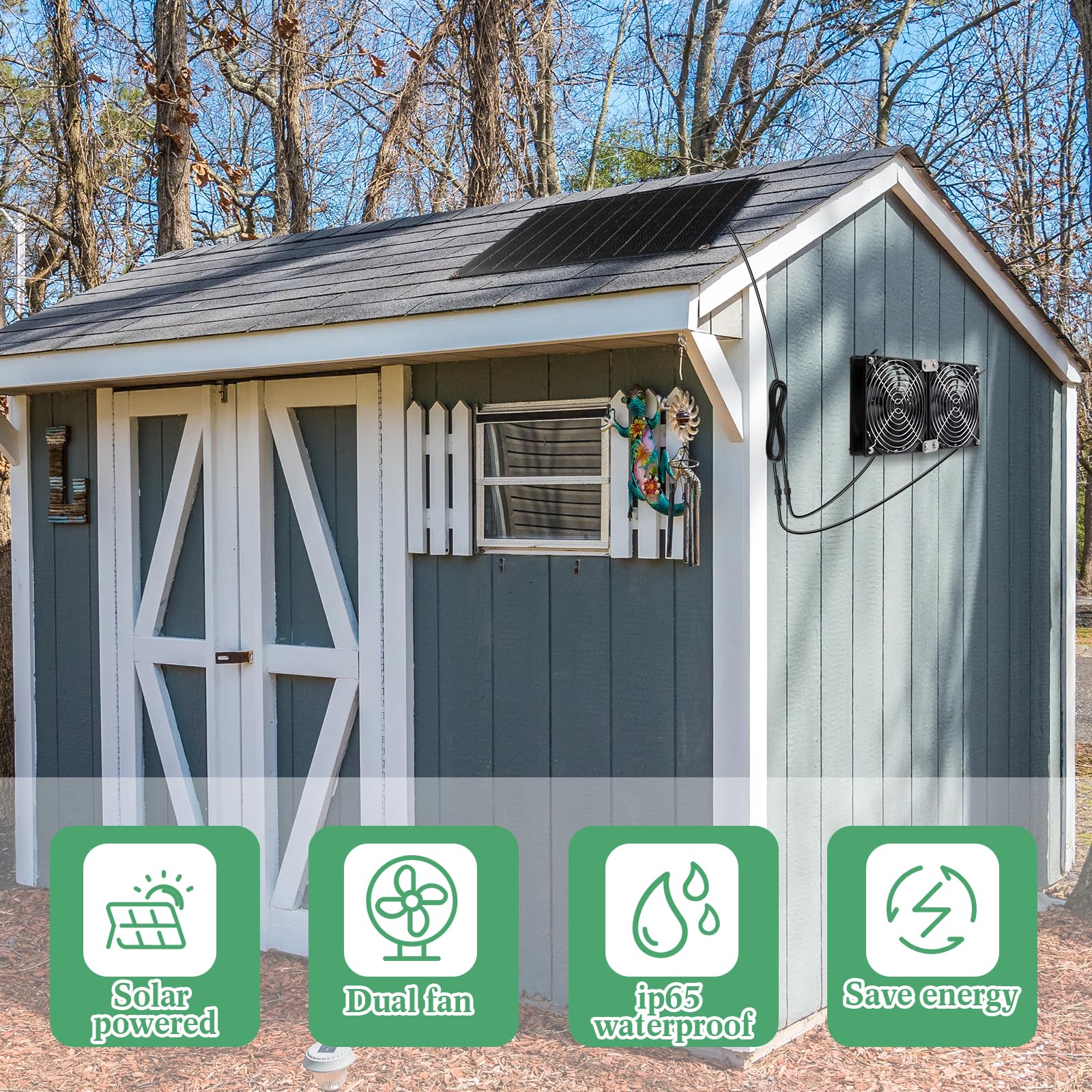 Riakrum solar panel mounted on roof highlighting easy outdoor installation and sun exposure