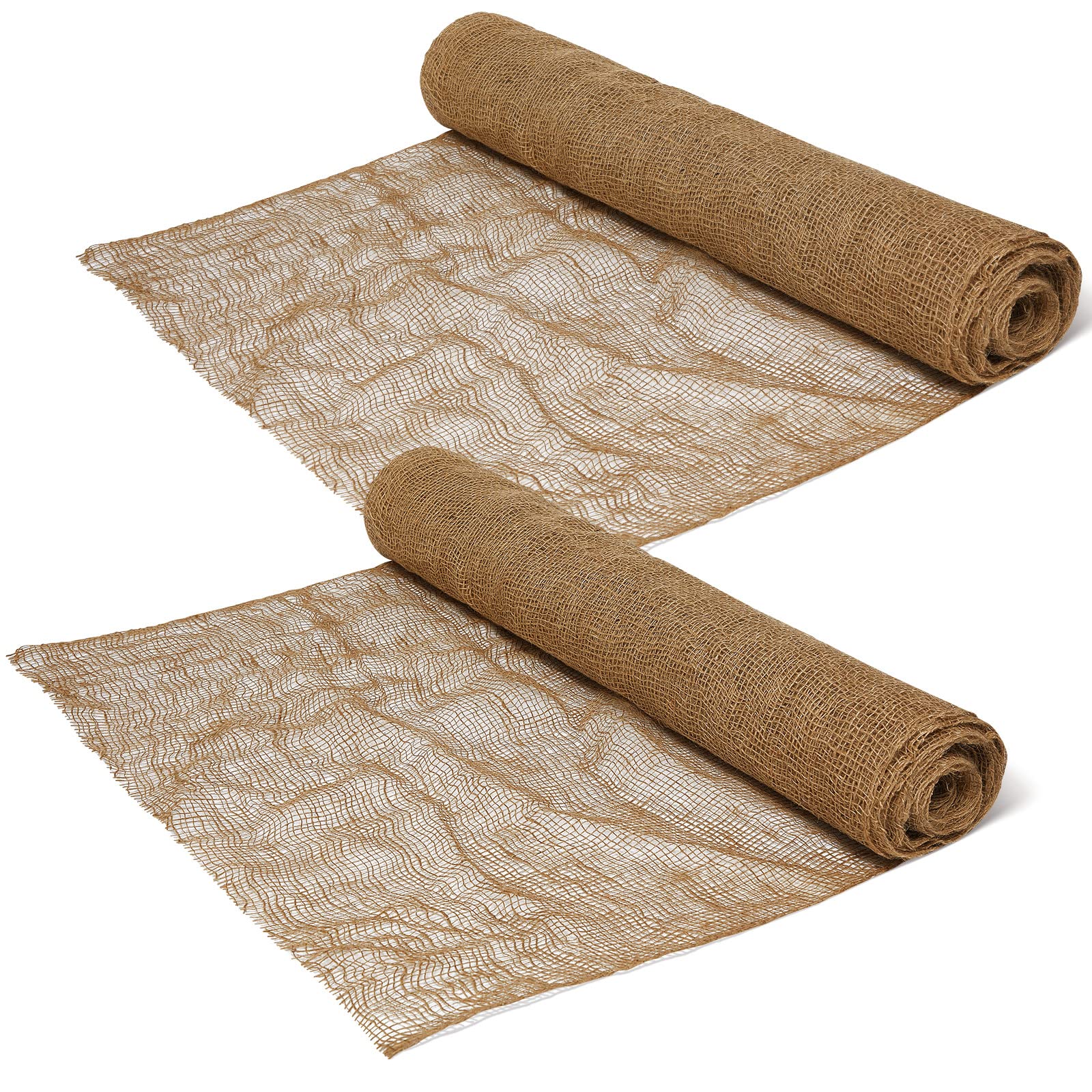 Riakrum rolls front view showing two burlap rolls and long coverage benefit