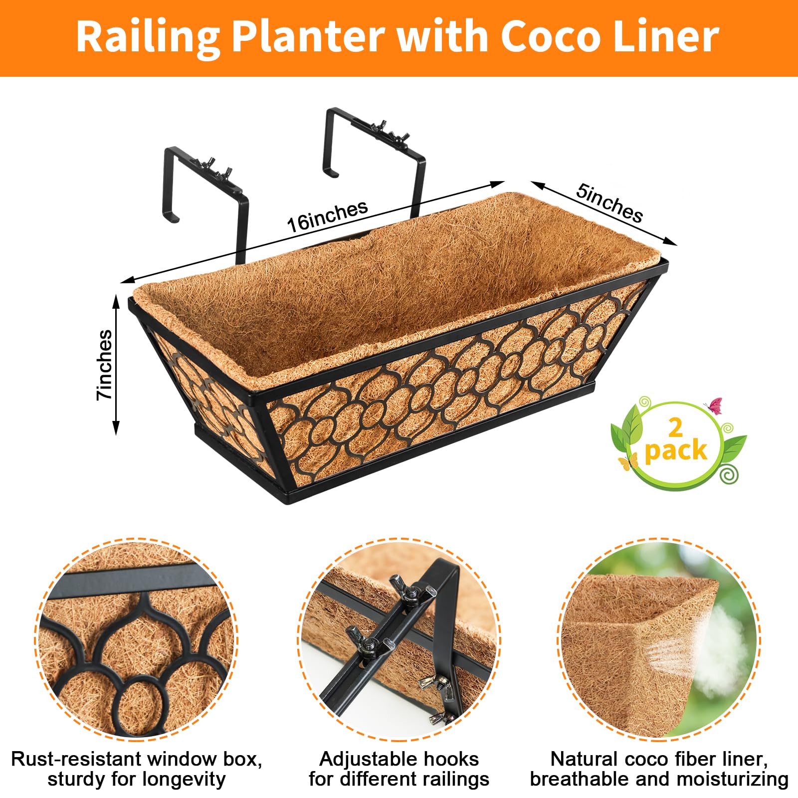 Riare coconut liner closeup texture promoting drainage and healthy roots