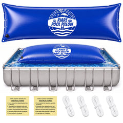 Riare pool pillow front view showing shape and protective benefit