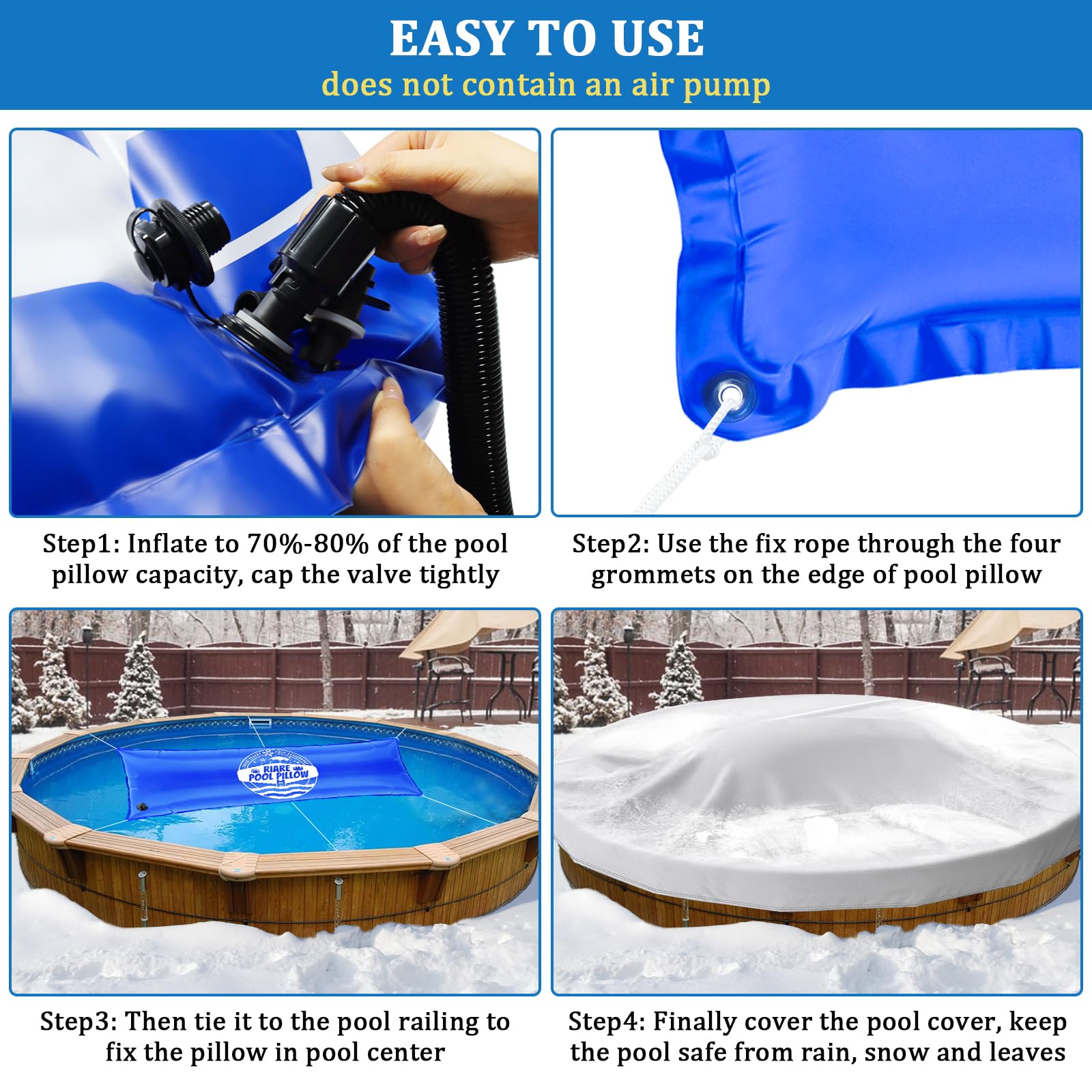 Riare repair patch and rope included demonstrating quick fixes and secure fit