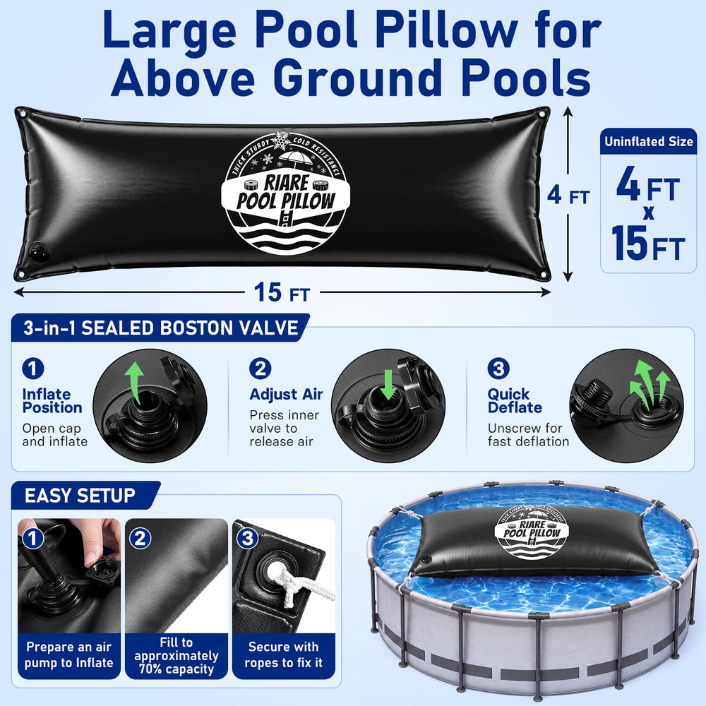 Riare double-layer valve detail ensuring airtight inflation and easy deflation