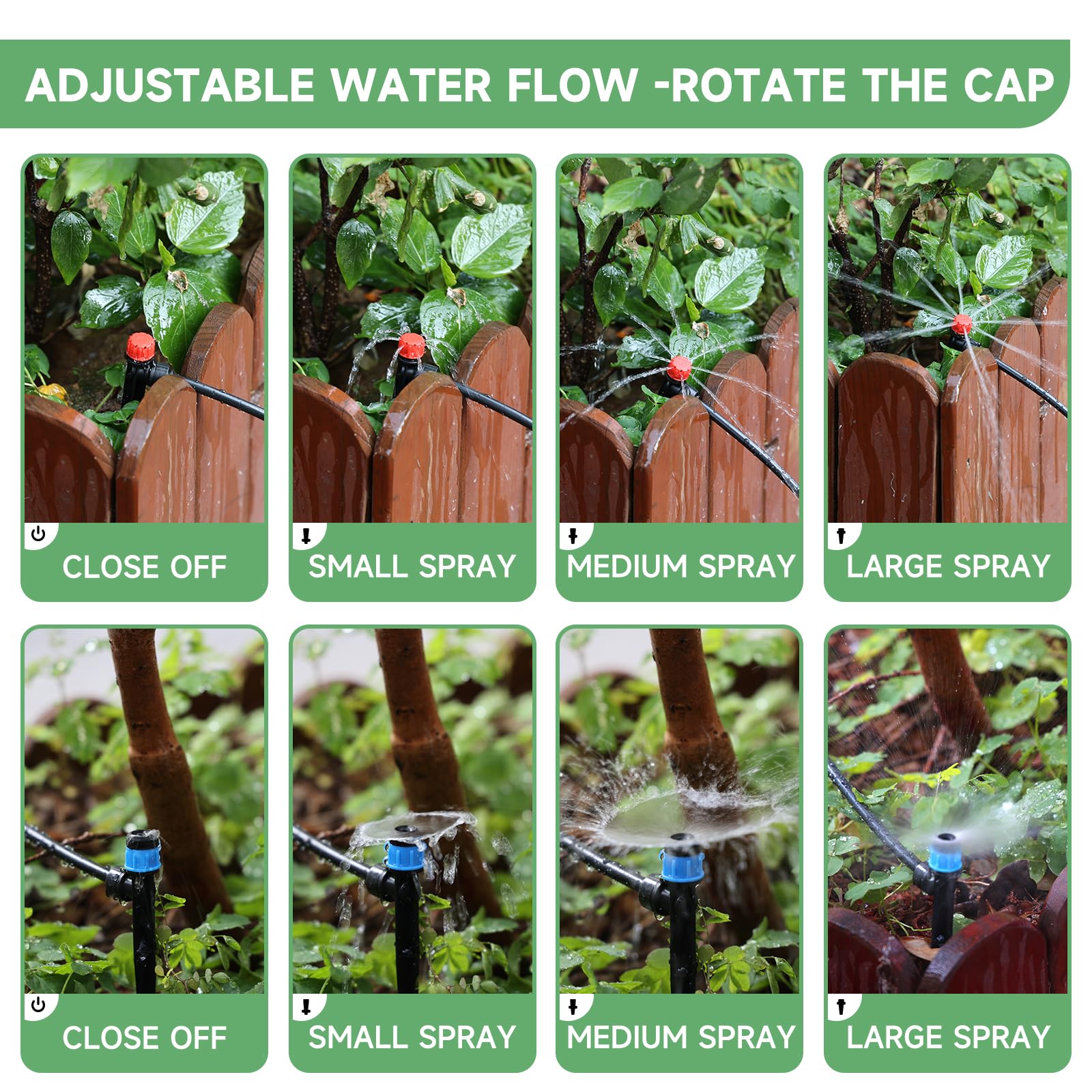 Riboud installed drip system in containers demonstrating water savings
