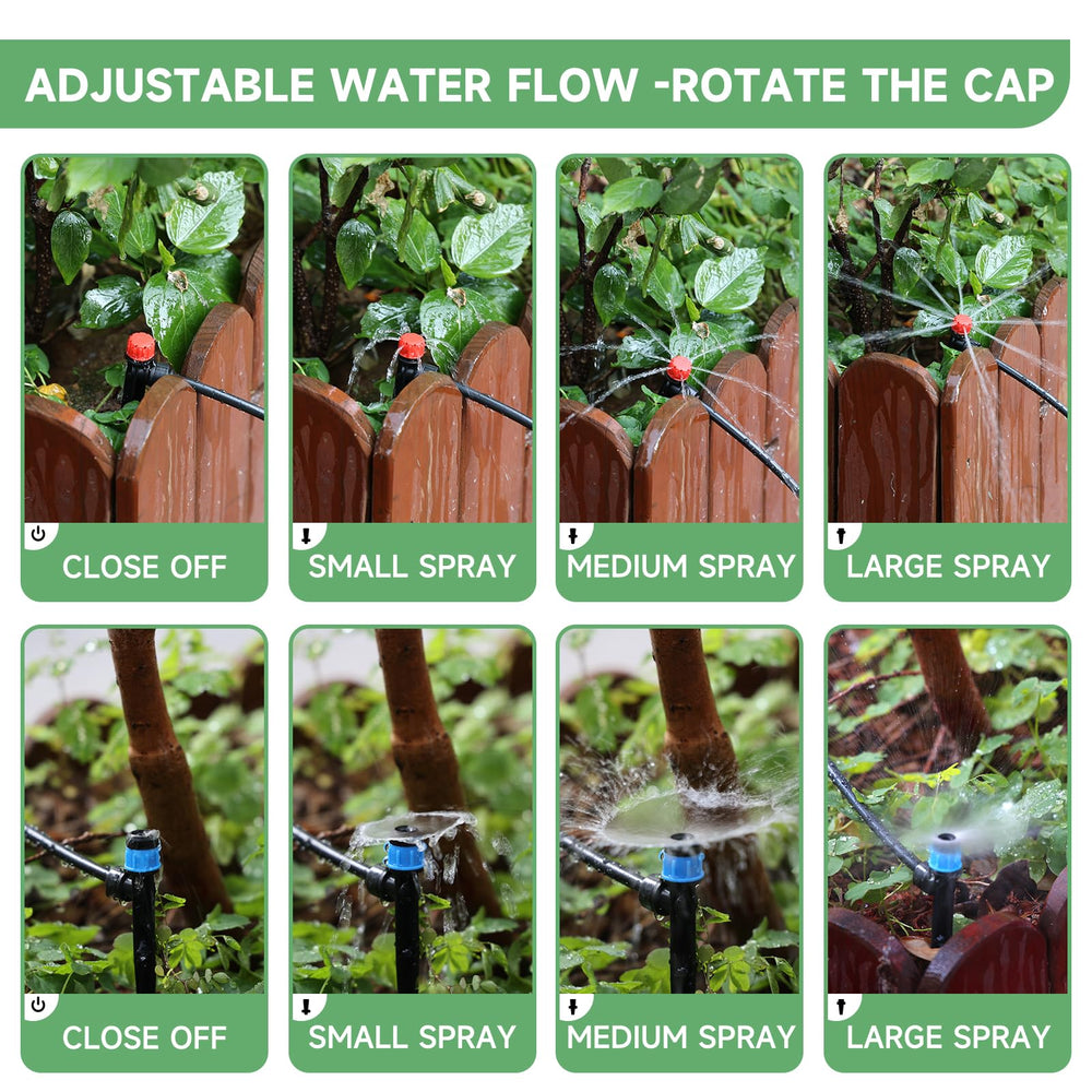Riboud installed drip system in containers demonstrating water savings