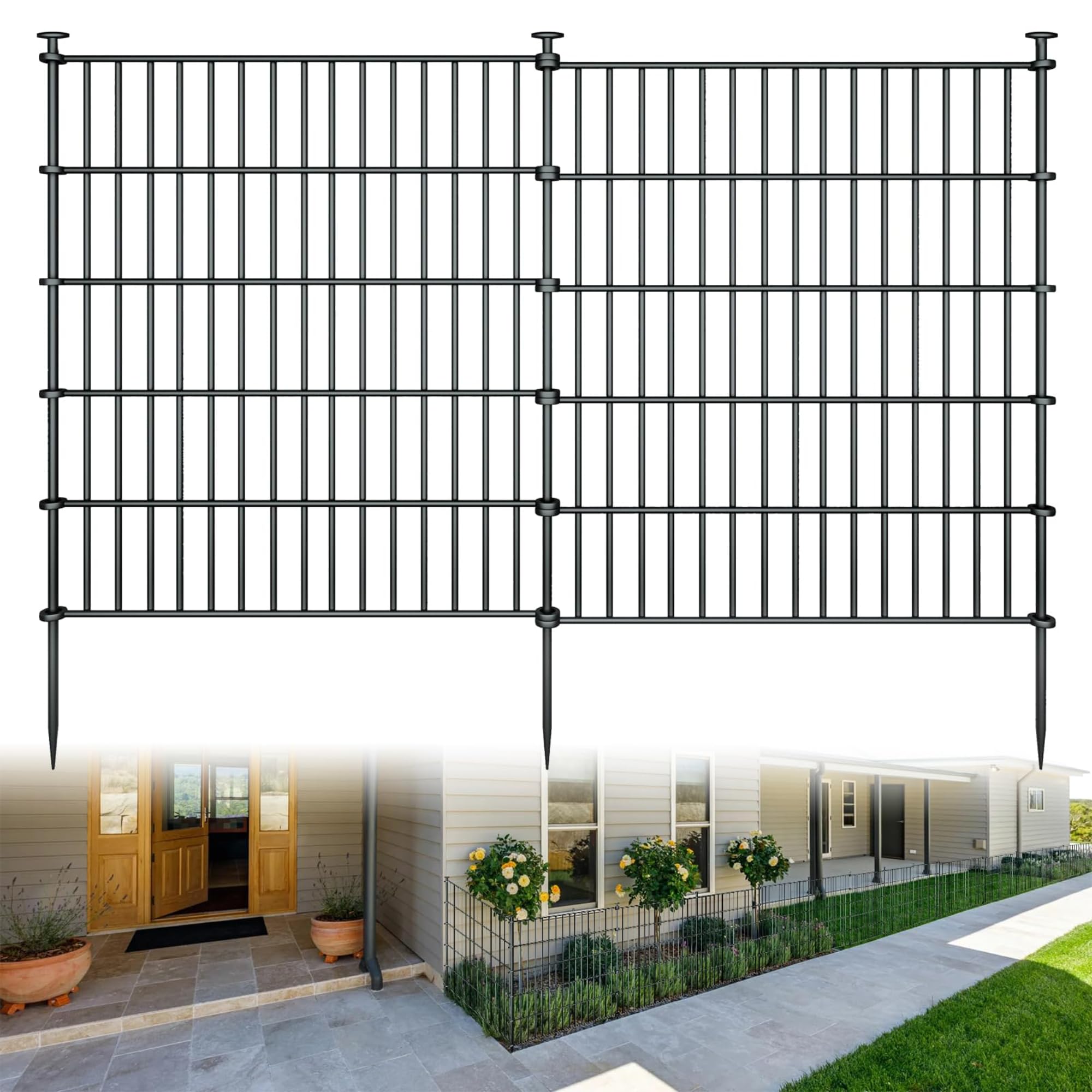 richmen front view showing full 10-panel run and tidy boundary