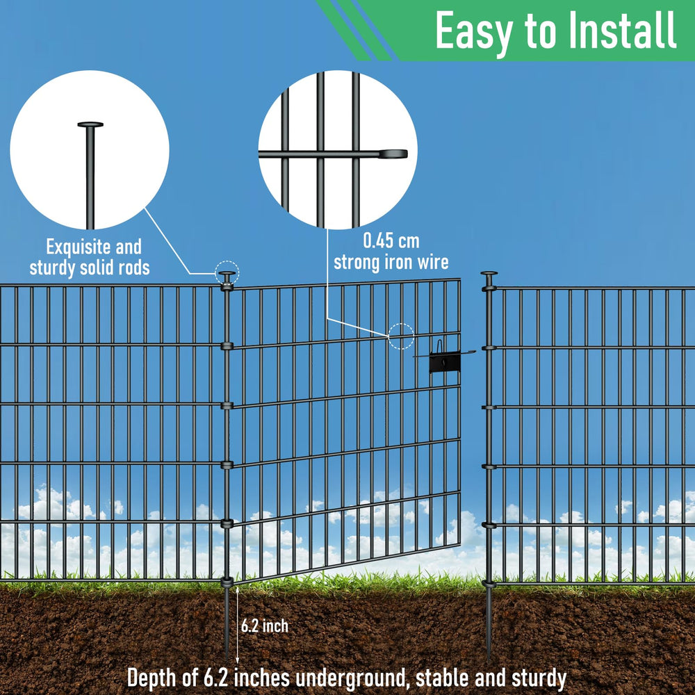 richmen view of sharp-bottom stake for easy no-dig installation