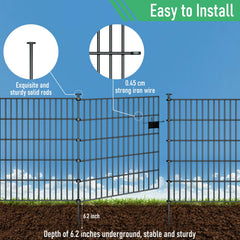 richmen view of sharp-bottom stake for easy no-dig installation