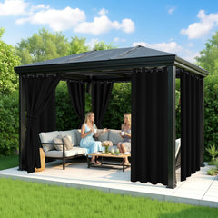 RichSets installed on a patio providing privacy and shaded outdoor comfort