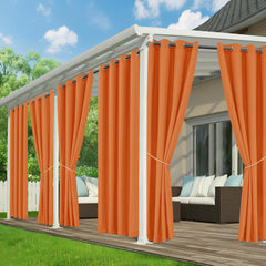 RichSets front view of six-panel set showing full patio coverage and stylish protection