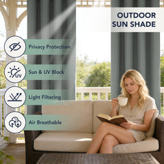 RichSets rust-resistant metal grommets for smooth hanging and sliding