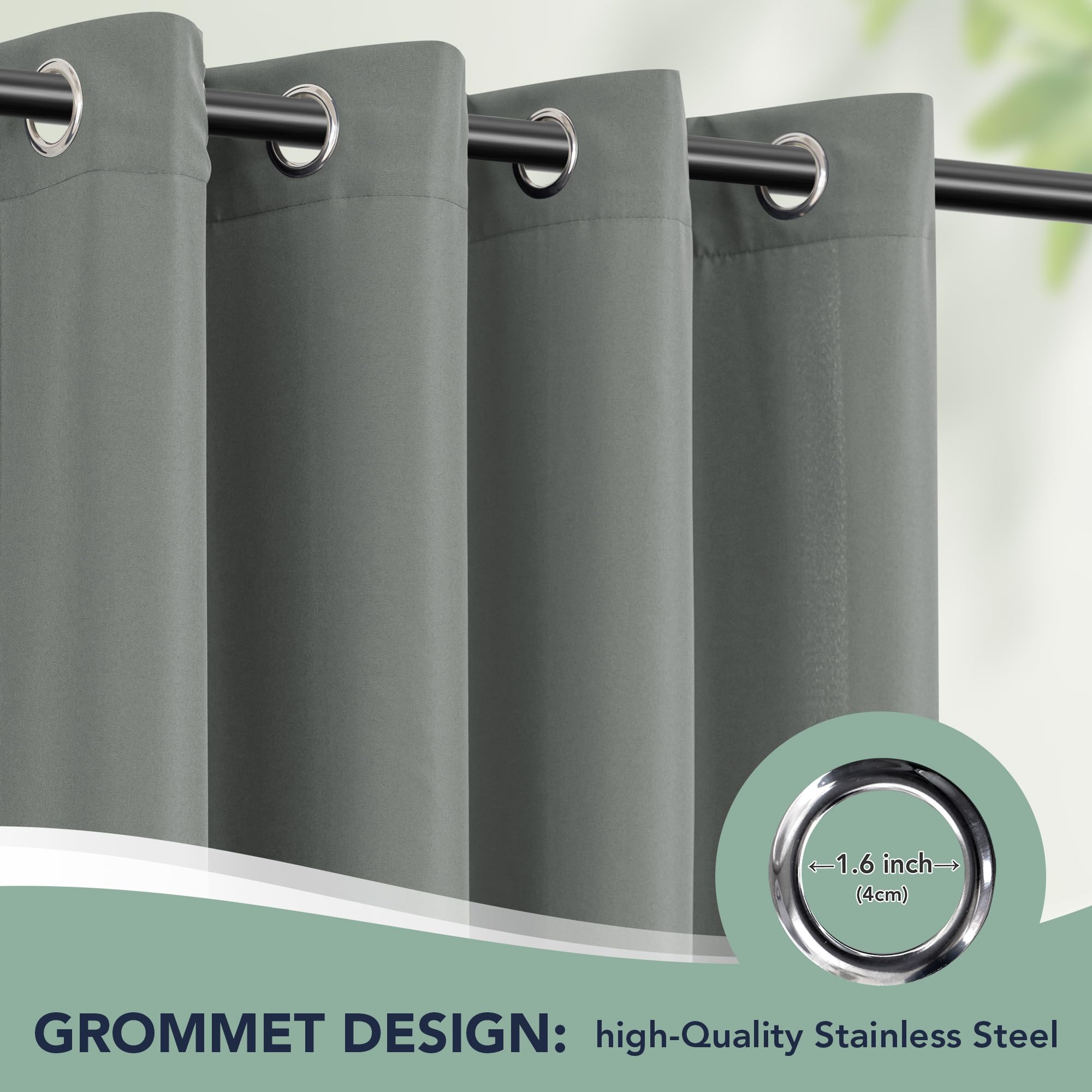 RichSets curtains sliding on rod demonstrating smooth operation and installation ease
