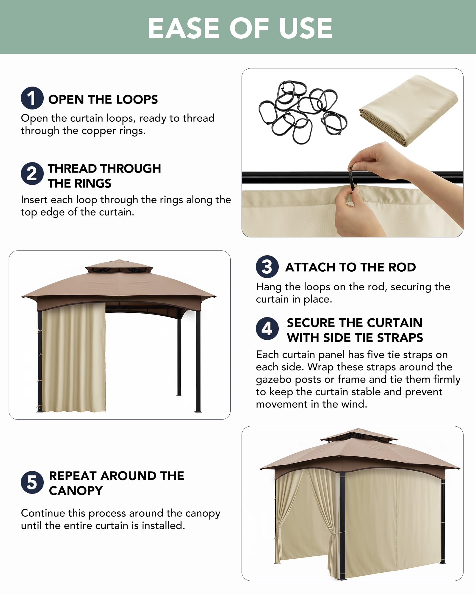 RichSets curtain beside a chair for scale demonstrating panel height and fit