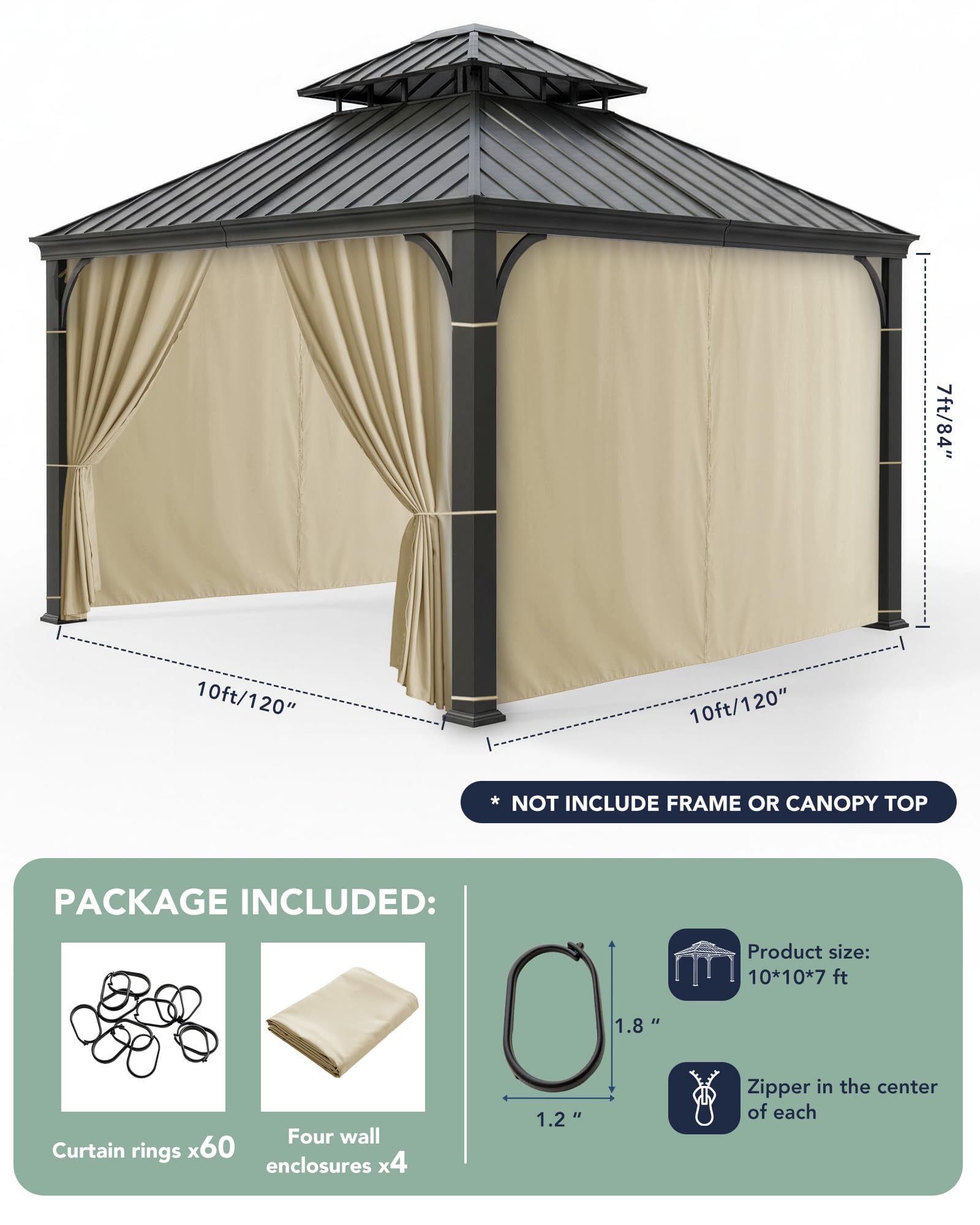 RichSets tie-back strap detail keeping curtains secured in windy conditions