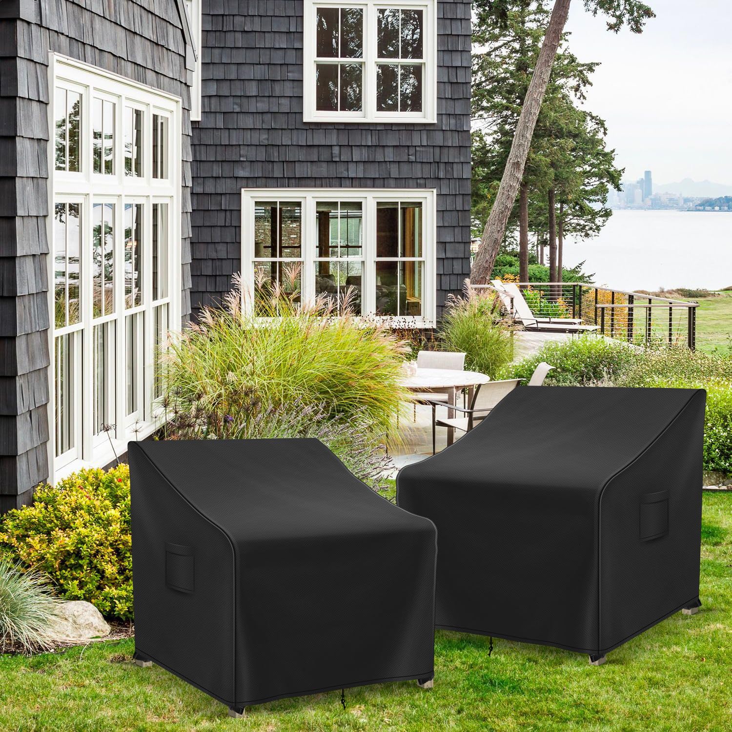 Richwon folded covers stacked neatly for compact storage and easy transport