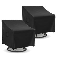 Richwon front view of two chair covers protecting furniture from elements