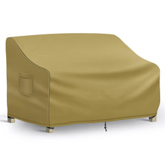 Richwon front view of loveseat cover showing full protection and neat fit