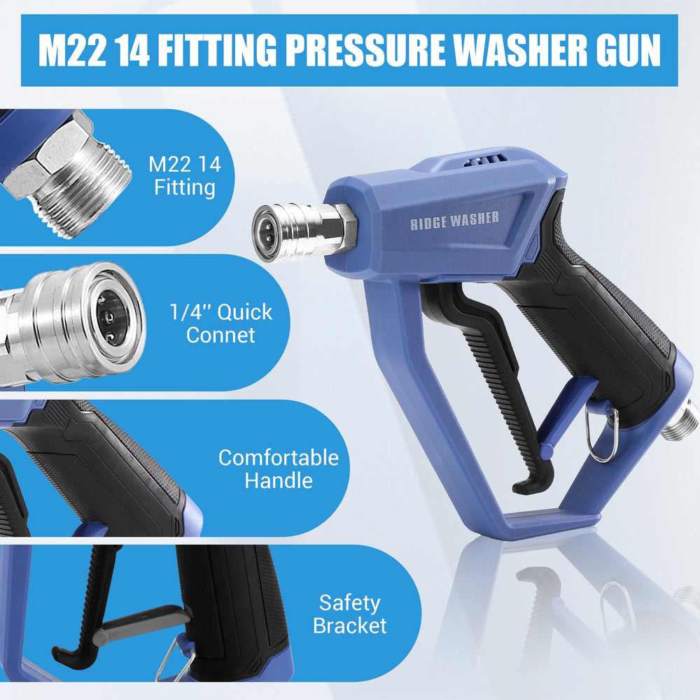 RIDGE WASHER adapters and tools organized to enable fast, leak-free assembly