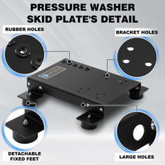 RIDGE WASHER close-up of bracket holes for secure bolt mounting