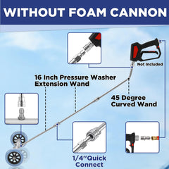 RIDGE WASHER extension wands laid out for clear modular connection options