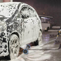 RIDGE WASHER foam cannon detail demonstrating thick foam coverage advantage
