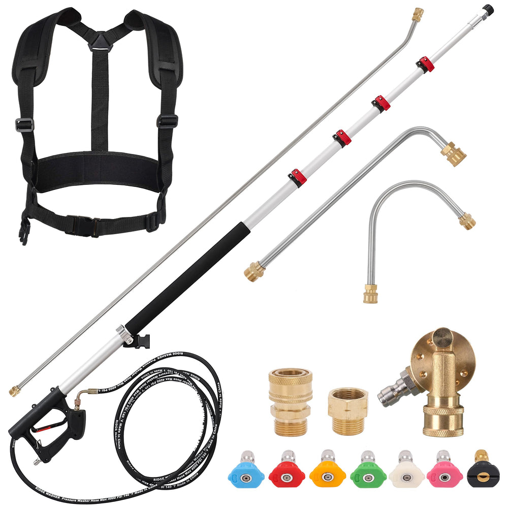 RIDGE WASHER front packaging showing full telescoping kit and components for easy identification