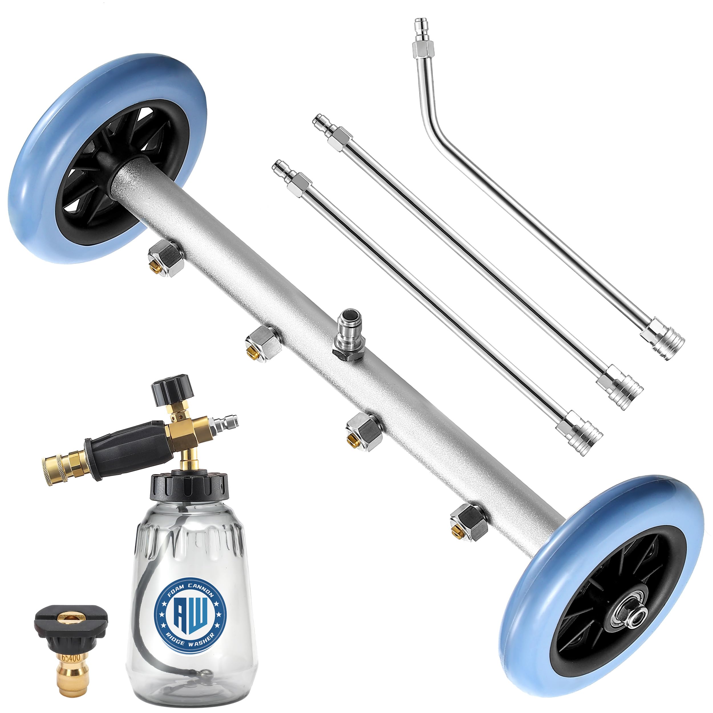 RIDGE WASHER front packaging showing kit components and quick benefits