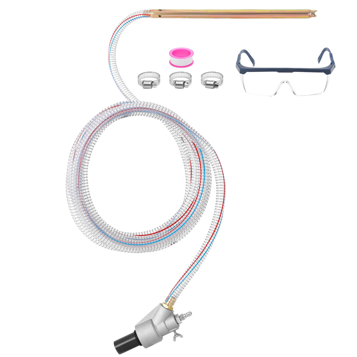 RIDGE WASHER front view of complete sandblasting kit showing components and portability benefit
