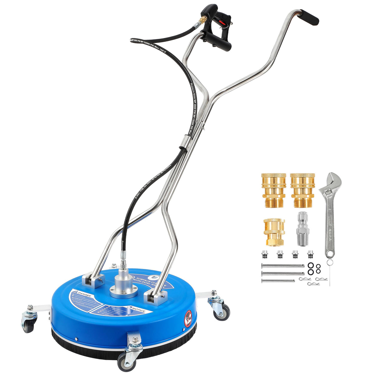 RIDGE WASHER front view showing full 20-inch cleaner, quick coverage