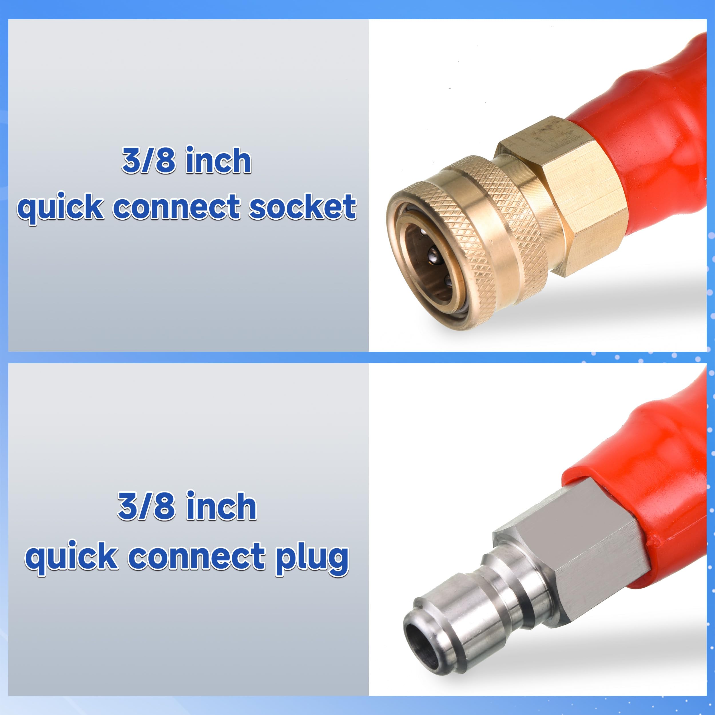 RIDGE WASHER adapter set laid out, ensures wide fitting compatibility benefit