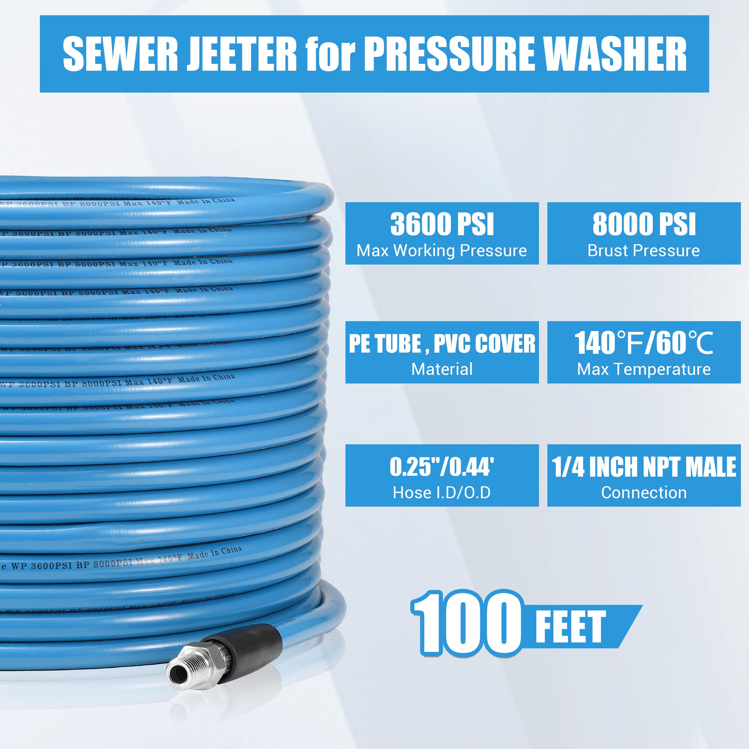 RIDGE WASHER lifestyle driveway cleaning illustrating efficient drain unclogging