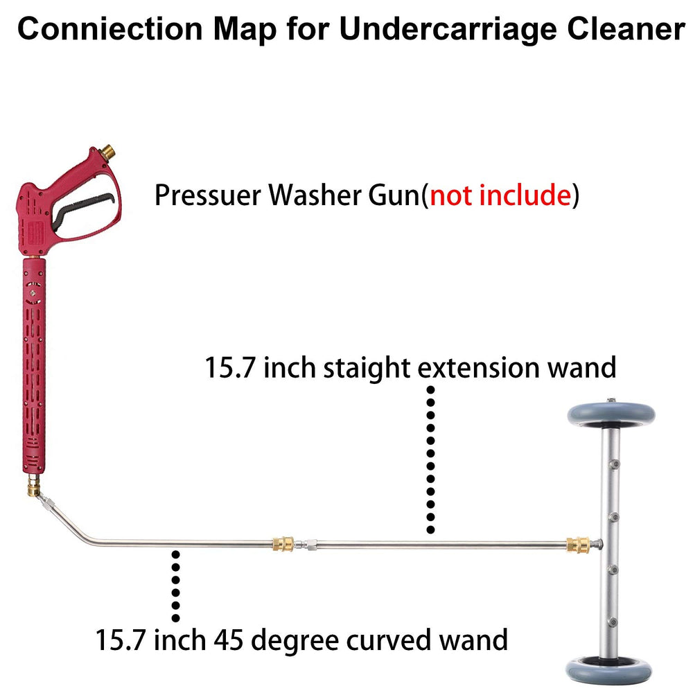 RIDGE WASHER close-up of four nozzles for consistent high-pressure coverage