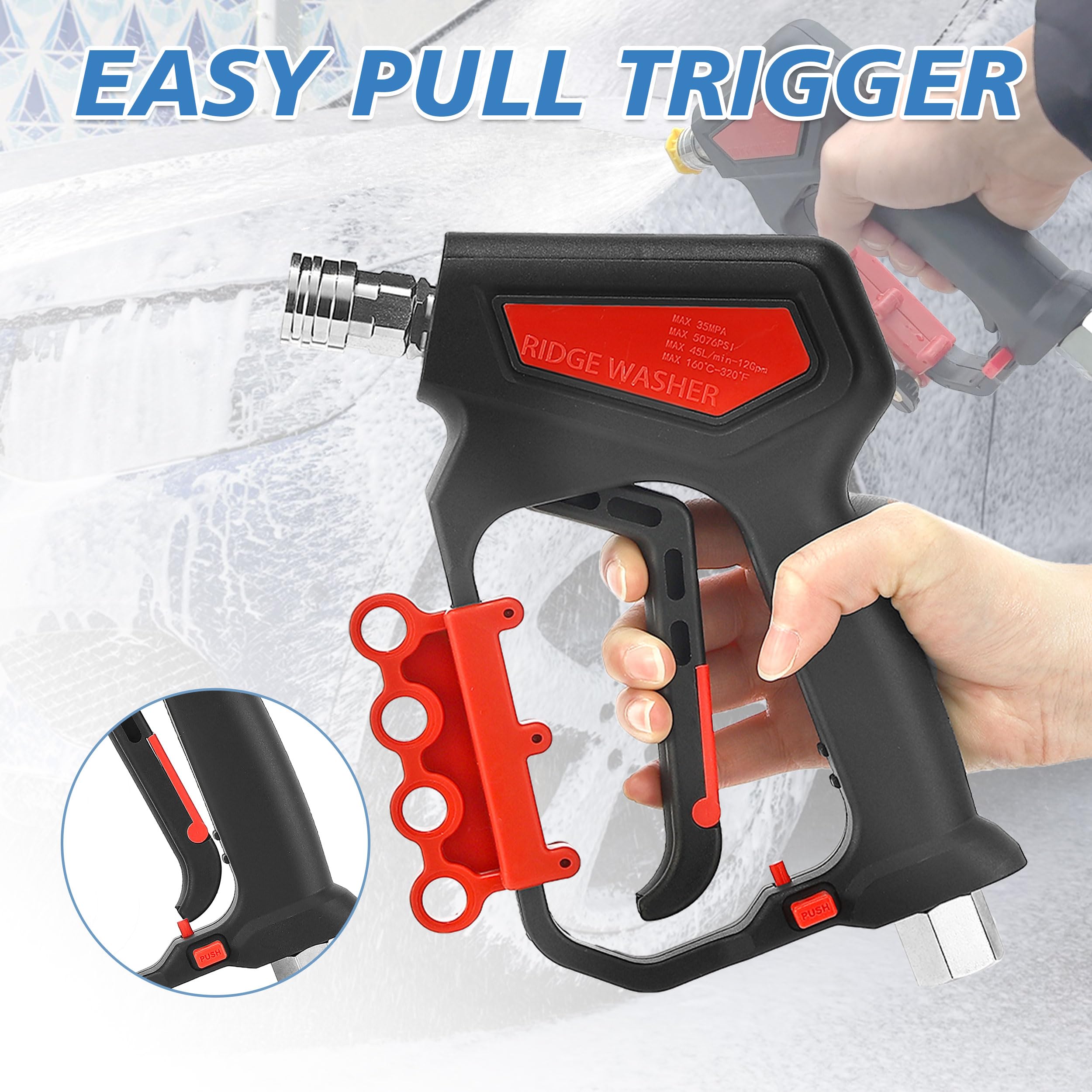 RIDGE WASHER packaged kit with fittings and short gun for ready-to-install use