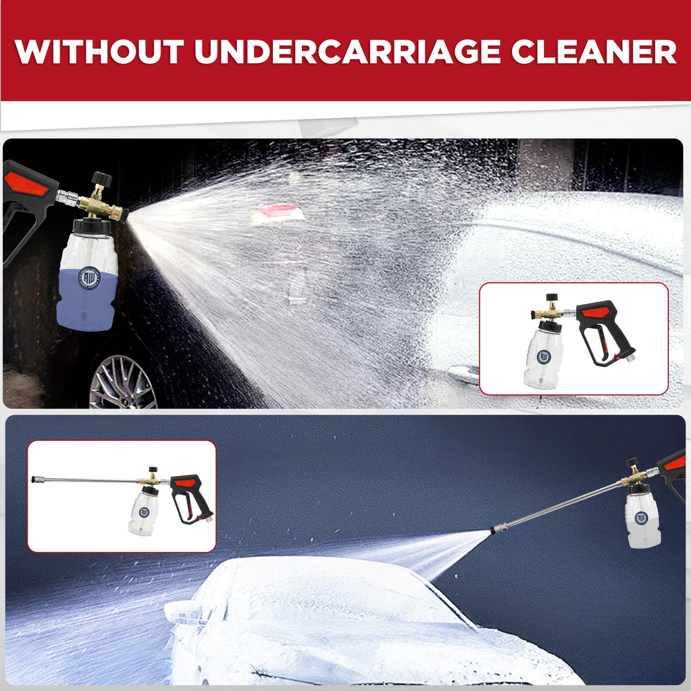 RIDGE WASHER rotating nozzles detail showing powerful jets that dislodge grime