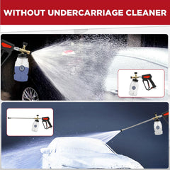 RIDGE WASHER rotating nozzles detail showing powerful jets that dislodge grime