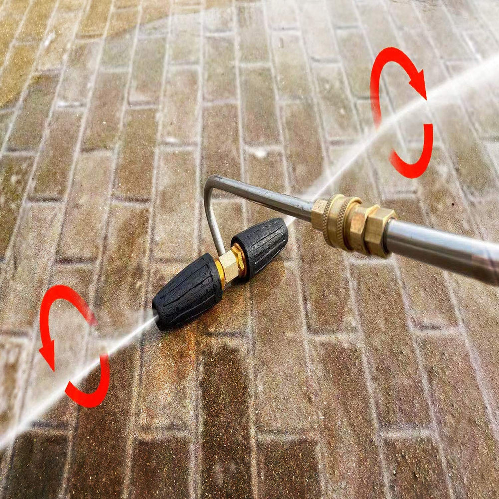 RIDGE WASHER next to ruler size comparison showing compact, lightweight design benefit