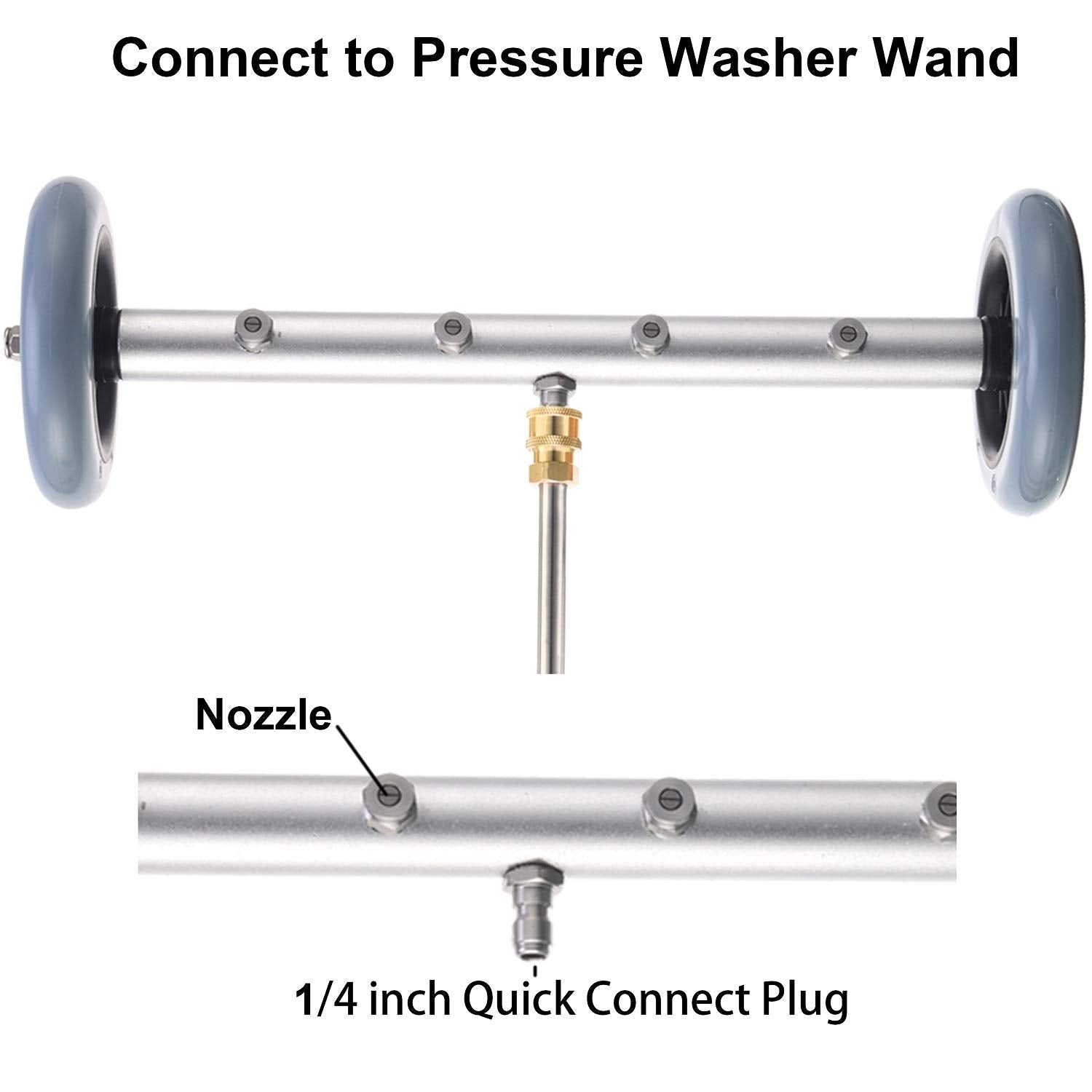 RIDGE WASHER straight and curved wands assembly for safe under-vehicle reach