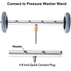 RIDGE WASHER straight and curved wands assembly for safe under-vehicle reach