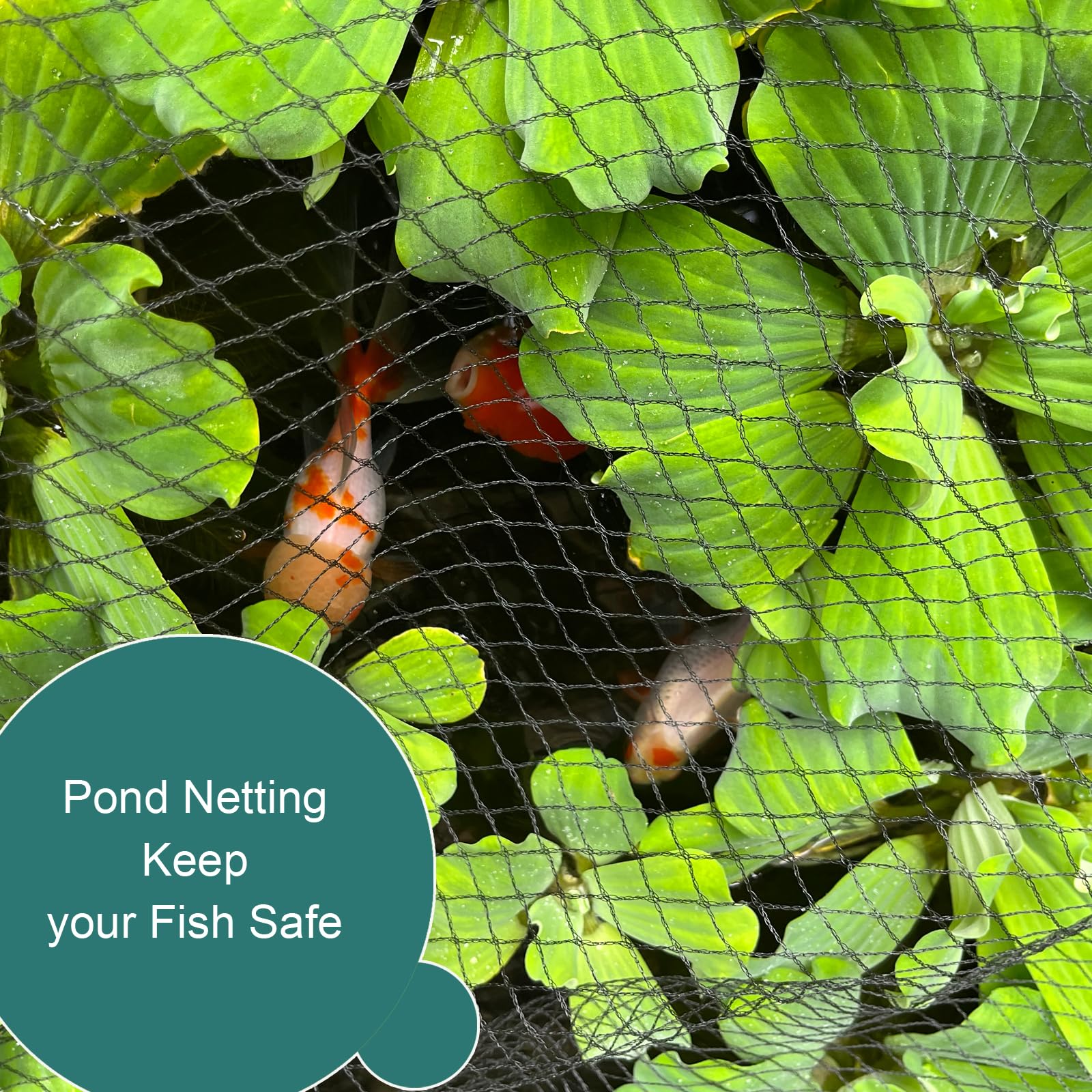 RIFNY landscape staples and twist ties securing netting for stable protection
