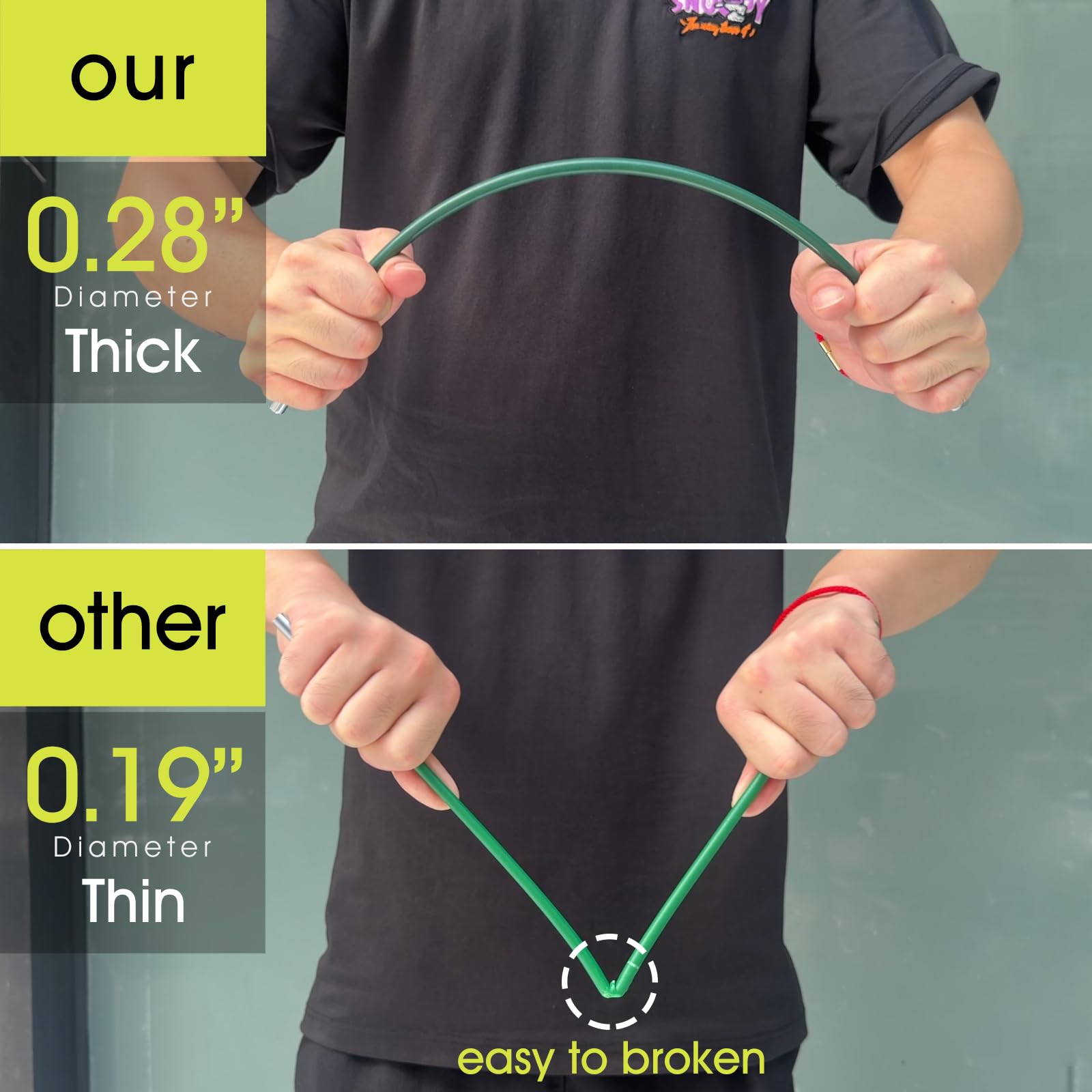 RIFNY fiberglass rod close-up highlighting flexible durable material for longevity