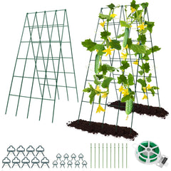 RIFNY trellis front view showing sturdy A-frame and green finish for reliable support