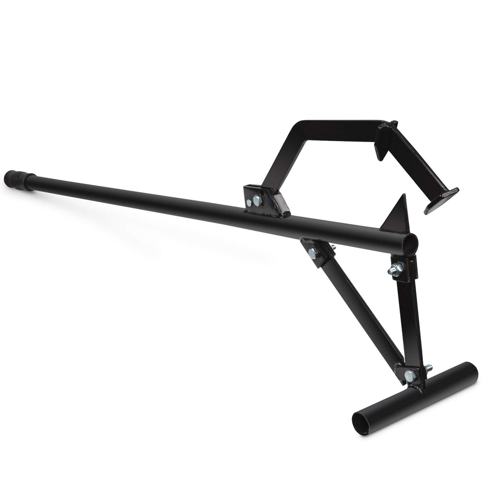 Right Hand Timberjack front view showing sturdy frame and lift function for safer cutting