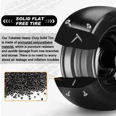 RIHYTAC bearings and metal spacers laid out for easy hub size adjustment and fit